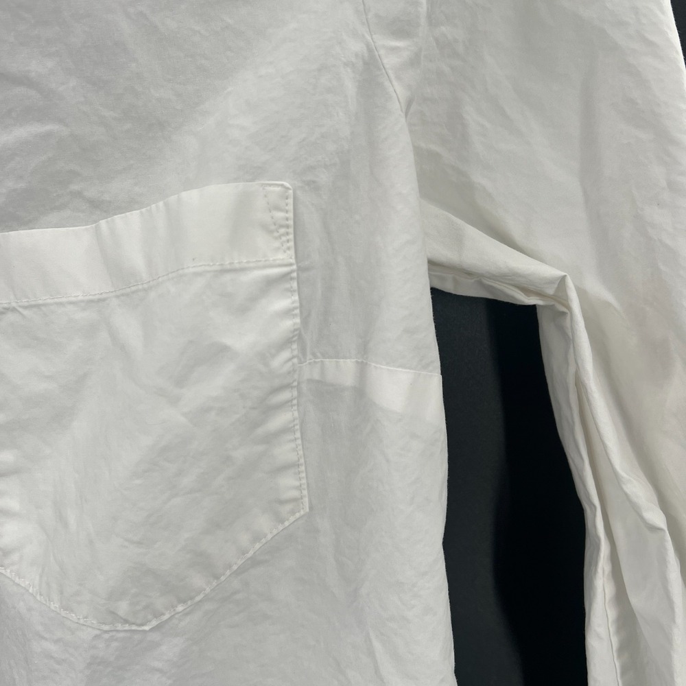 J.Crew classic white button front cotton shirt preppy classic casual nautical 0 - Picture 2 of 7